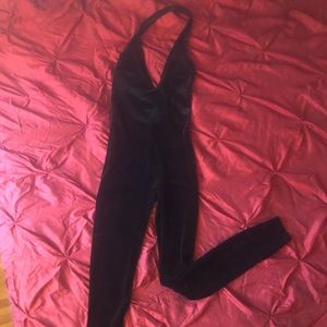 Fitted American apparel velvet jumpsuit